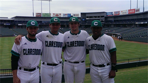 baseball clarendon college athletics four selected players stars